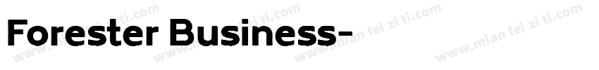Forester Business字体转换